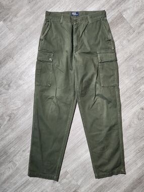 Vintage Polo Ralph Lauren  Olive Green Cargo Pants - Relaxed Fit
